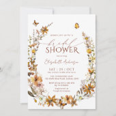 秋のボヘミアンブライダルシャワー 招待状 (正面)