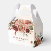 秋のボヘミアンブルゴーニュ&テラコッタフローラ フェイバーボックス (裏面サイド)