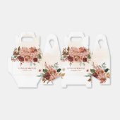 秋のボヘミアンブルゴーニュ&テラコッタフローラ フェイバーボックス (折り畳みなし)