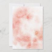 秋のボヘミアンレッドマーズラ ブルガディ フラッシュ フラワーズ ウェディング 招待状 (裏面)