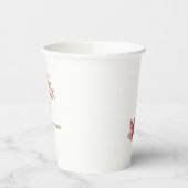 秋のボヘミアン風 赤ちゃんの歓迎会 紙コップ (左)