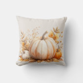 秋のボホウォーターカラーパンプキン クッション (正面)
