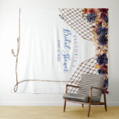 秋のボホブライダルシャワーフォトブース背景 タペストリー (インサイチュ(横))