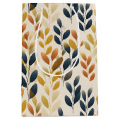 秋のボホーとボヘミアン離れ ミディアムペーパーバッグ (正面)