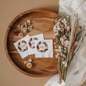 秋のボホ開花パーソナライズされた感謝祭 スタンダードカクテルナプキン