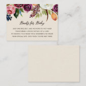秋のボホ開花赤ちゃんシャワー予約リクエスト エンクロージャーカード (正面/裏面)