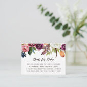 秋のボホ開花赤ちゃんシャワー予約リクエスト エンクロージャーカード (スタンド正面)