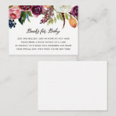 秋のボホ開花赤ちゃんシャワー予約リクエスト エンクロージャーカード (正面/裏面)