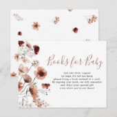 秋のボーホー ベイビー絵本 インビテーションポストカード (正面/裏面)