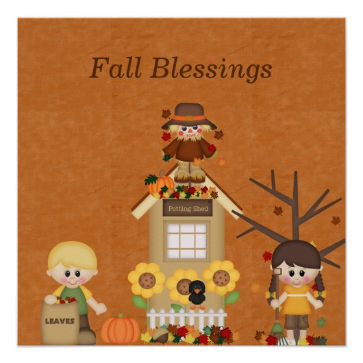 秋のポスタープリント ポスター (正面)