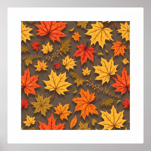 秋のポスター 箔ポスター (正面)