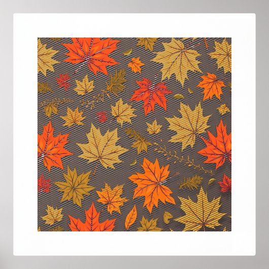 秋のポスター 箔ポスター (正面)