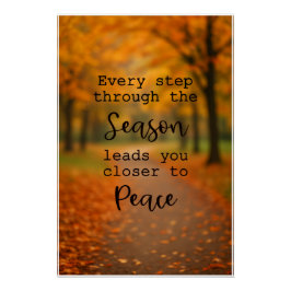 秋のポス感動的ター ポスター