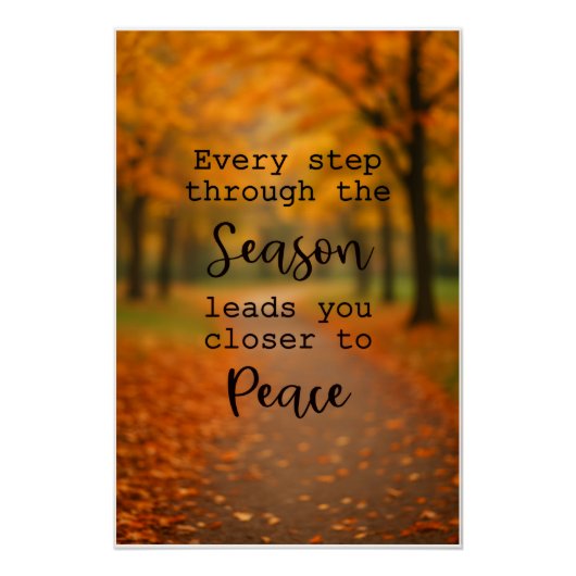 秋のポス感動的ター ポスター (正面)