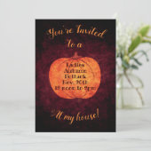 秋のポットラックランチョンパーティー 招待状 (スタンド正面)