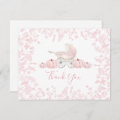 秋のポンプキンチノワジー ベビーシャワー 招待状 (正面/裏面)