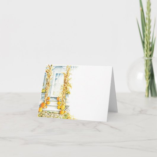 秋のポーチ カード (正面)