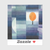 秋のポール・クレー・ハーフィンガー。ヴィンテージブルーアート シール (シート)