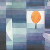 秋のポール・クレー・ハーフィンガー。ヴィンテージブルーアート シール (正面)