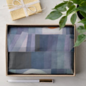 秋のポール・クレー・ハーフィンガー。幾何学的な青の秋 薄葉紙 (ギフト)