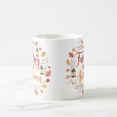 秋のマグカップに落ちる コーヒーマグカップ (中央)