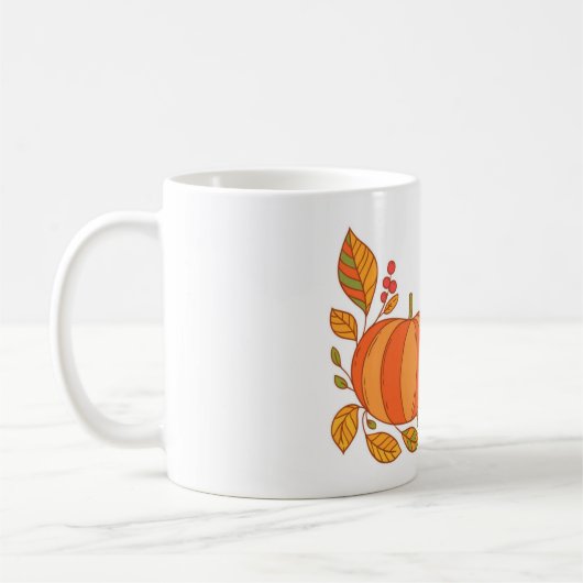 秋のマグモーニングカボチャ コーヒーマグカップ (左)