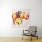 秋のマフィンタワー タペストリー (インサイチュ(横))