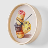 秋のマフィンタワー 壁時計 (傾斜)