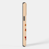 秋のマフラー 鹿 紅葉 iPhoneケース (右側面)