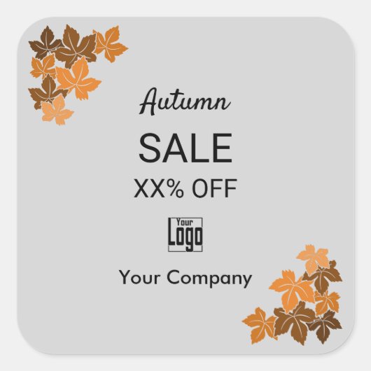 秋のマーケティング担保 スクエアシール (正面)