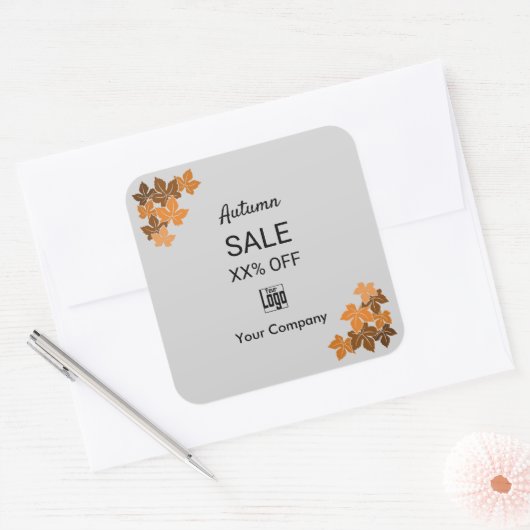 秋のマーケティング担保 スクエアシール (封筒)