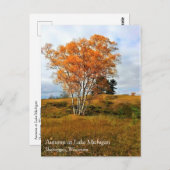 秋のミシガン湖はがき ポストカード (正面/裏面)
