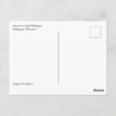 秋のミシガン湖はがき ポストカード (裏面)