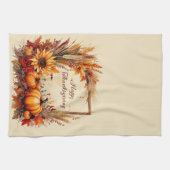 秋のミックスフレーム感謝祭 キッチンタオル (横)