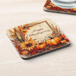 秋のミックスフレーム感謝祭 コースター