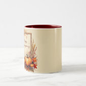 秋のミックスフレーム感謝祭 ツートーンマグカップ (中央)