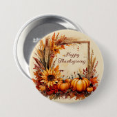 秋のミックスフレーム感謝祭 缶バッジ (正面&裏面)