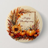 秋のミックスフレーム感謝祭 缶バッジ (正面)