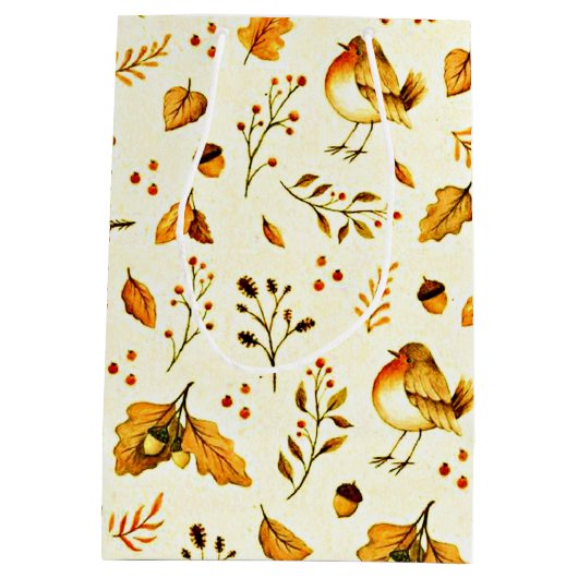 秋のミックス ミディアムペーパーバッグ (裏面)