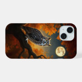 秋のミミズク iPhone 15ケース (裏面横)