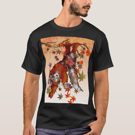 秋のメインクーン オーバーサイズ Tシャツ (正面)
