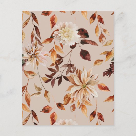 秋のメッセージカード (裏面)