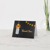 秋のメーソンジャーのサンキューカード サンキューカード (正面)