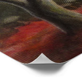 秋のメープルツリープリントランドスケープアートポスター ポスター (角)