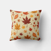 秋のメープルリーフクッション クッション (裏面)