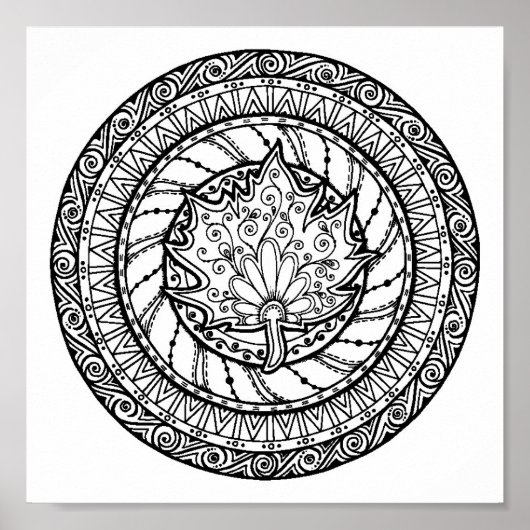 秋のメープルリーフドードル2 ポスター (正面)