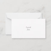 秋のメープルリーフノートカード ノートカード (裏面)