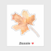 秋のメープルリーフビニールカットシール シール (シート)