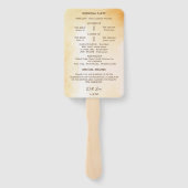 秋のメープルリーフラストウォーター結婚式 プログラム ハンドファン (裏面)