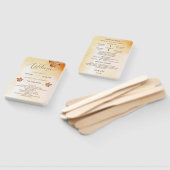 秋のメープルリーフラストウォーター結婚式 プログラム ハンドファン (組立なし)